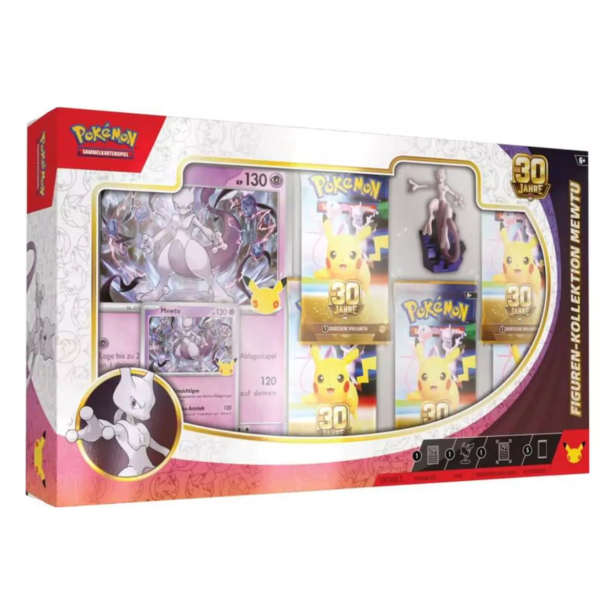 Pokémon 30 Jahre Mewtu Figuren Kollektion Deutsch – Mit Mewtu-Figur und Promokarte