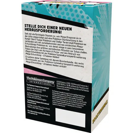 Pokémon Erhabene Helden Booster Bundle DE – Verpackungsrückseite – JustNerdsTCG