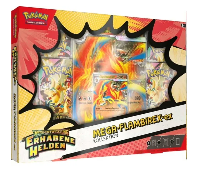 Pokémon Erhabene Helden Mega-Flambirex EX Kollektion kaufen – JustNerdsTCG