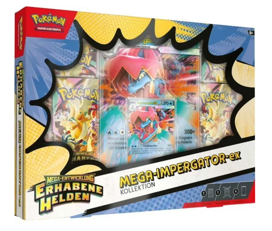 Pokémon Erhabene Helden Mega-Impergator EX Kollektion kaufen – JustNerdsTCG