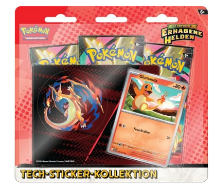 Pokémon Erhabene Helden 3-Pack Blister Tech Sticker Glumanda Deutsch kaufen – JustNerdsTCG