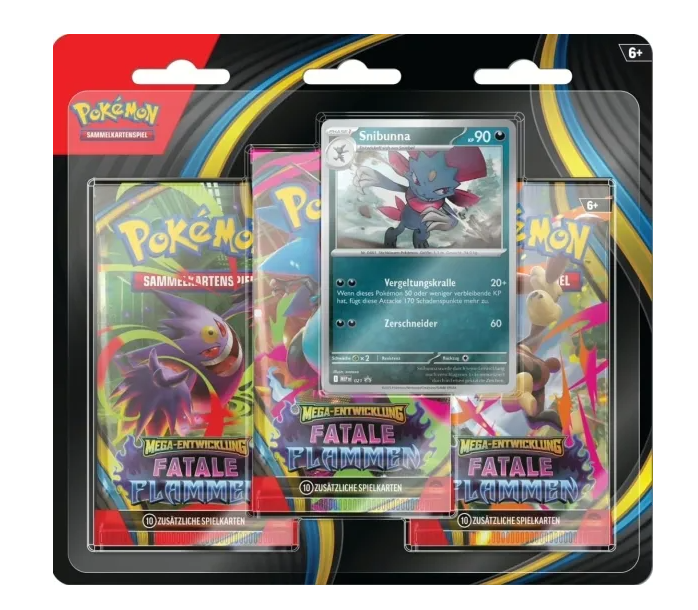 Pokémon Fatale Flammen 3-Pack Blister Deutsch kaufen – JustNerdsTCG