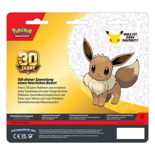 Pokémon 30 Jahre 2er-Pack-Blister – Verpackungsansicht Deutsch