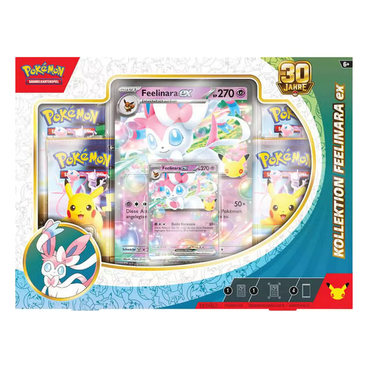 Pokémon 30 Jahre Feelinara-ex Kollektion – Promokarte und Oversize-Karte