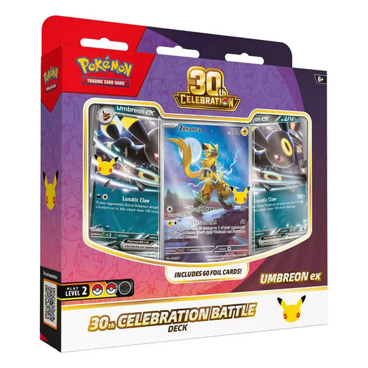 Pokémon 30 Jahre Nachtara-ex Kampfdeck Deutsch – 60 Karten spielbereit