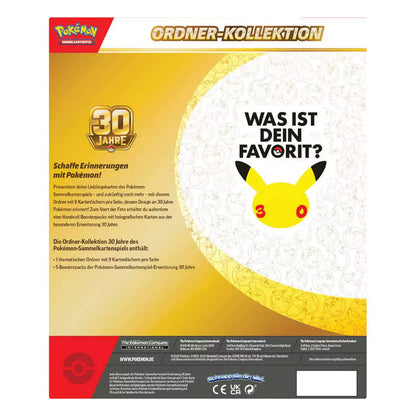 Pokémon 30 Jahre Ordner Kollektion Deutsch – Gesamtansicht JustNerdsTCG