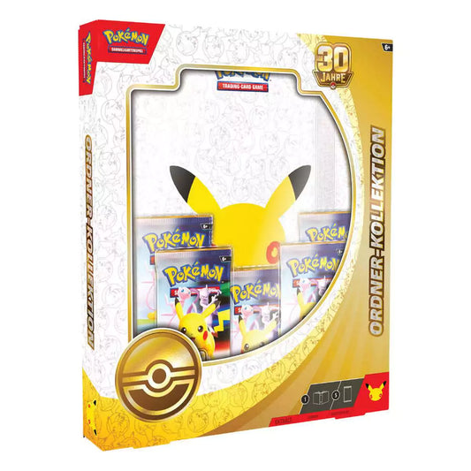 Pokémon 30 Jahre Ordner Kollektion Deutsch – Sammelordner mit 9 Fächern pro Seite