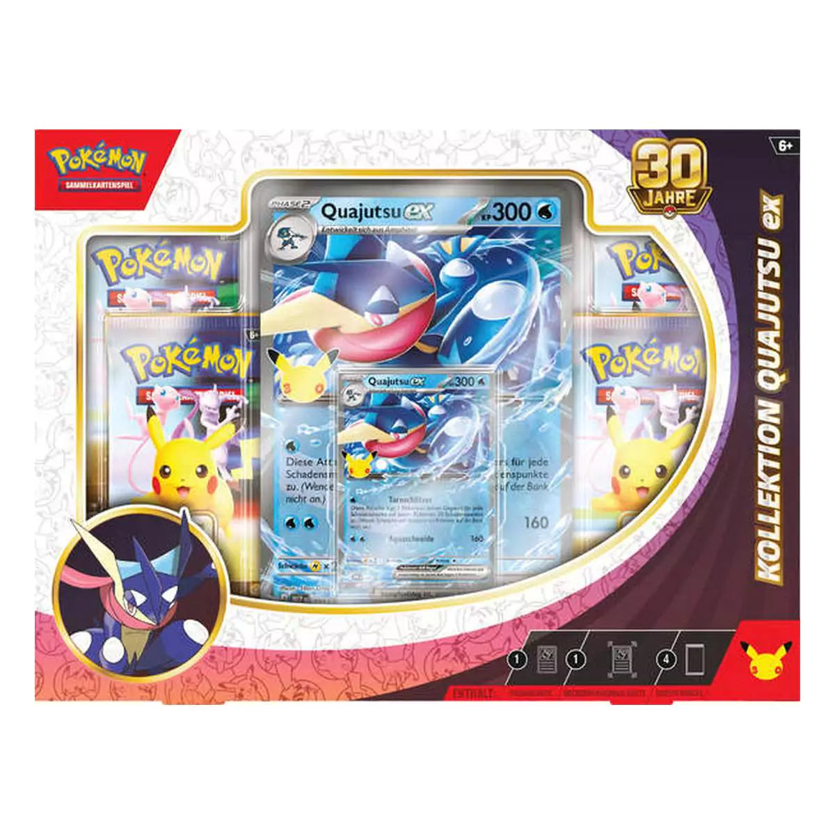 Pokémon 30 Jahre Quajutsu-ex Kollektion – Promokarte und Oversize-Karte