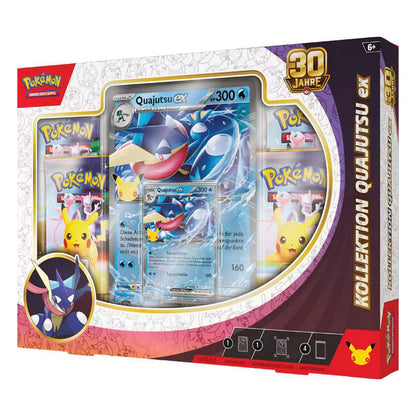 Pokémon 30 Jahre Quajutsu-ex Kollektion – 4 Boosterpacks Inhalt