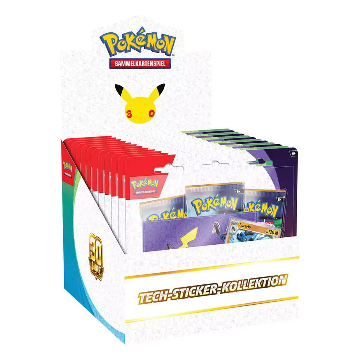 Pokémon 30 Jahre Tech Sticker Kollektion – Promokarte und Tech-Stickerbogen