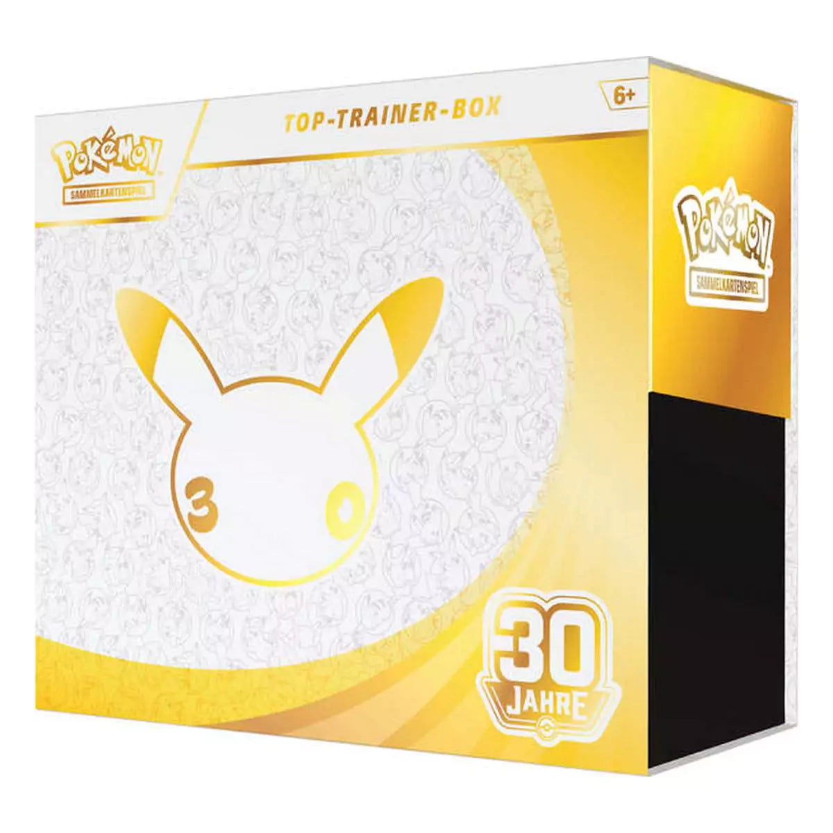 Pokémon 30 Jahre Top Trainer Box Deutsch – Verpackungsansicht JustNerdsTCG