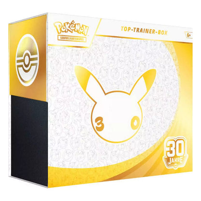 Pokémon 30 Jahre Top Trainer Box Deutsch – 9 Booster, Nidorina Promo und Zubehör