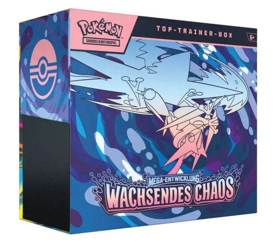 Pokémon Wachsendes Chaos Top Trainer Box Deutsch kaufen – JustNerdsTCG