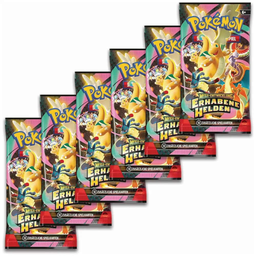 Pokémon Erhabene Helden Booster Bundle – 6 Boosterpacks Inhalt – JustNerdsTCG
