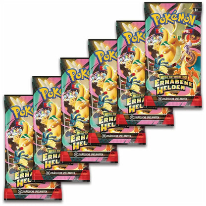 Pokémon Erhabene Helden Booster Bundle – 6 Boosterpacks Inhalt – JustNerdsTCG